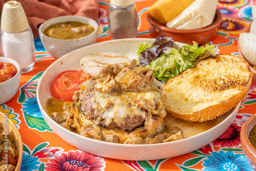 Cheeseburger with Green Chile photo