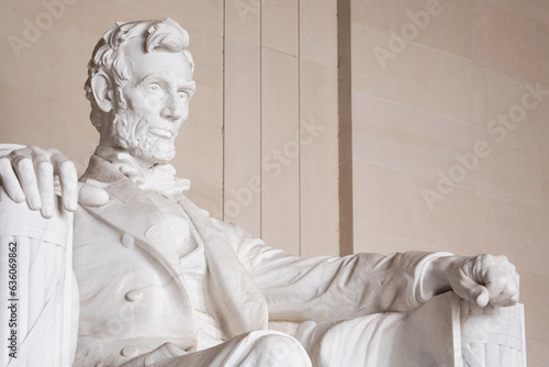 Abraham Lincoln statue, Lincoln Memorial, Washington DC, USA
