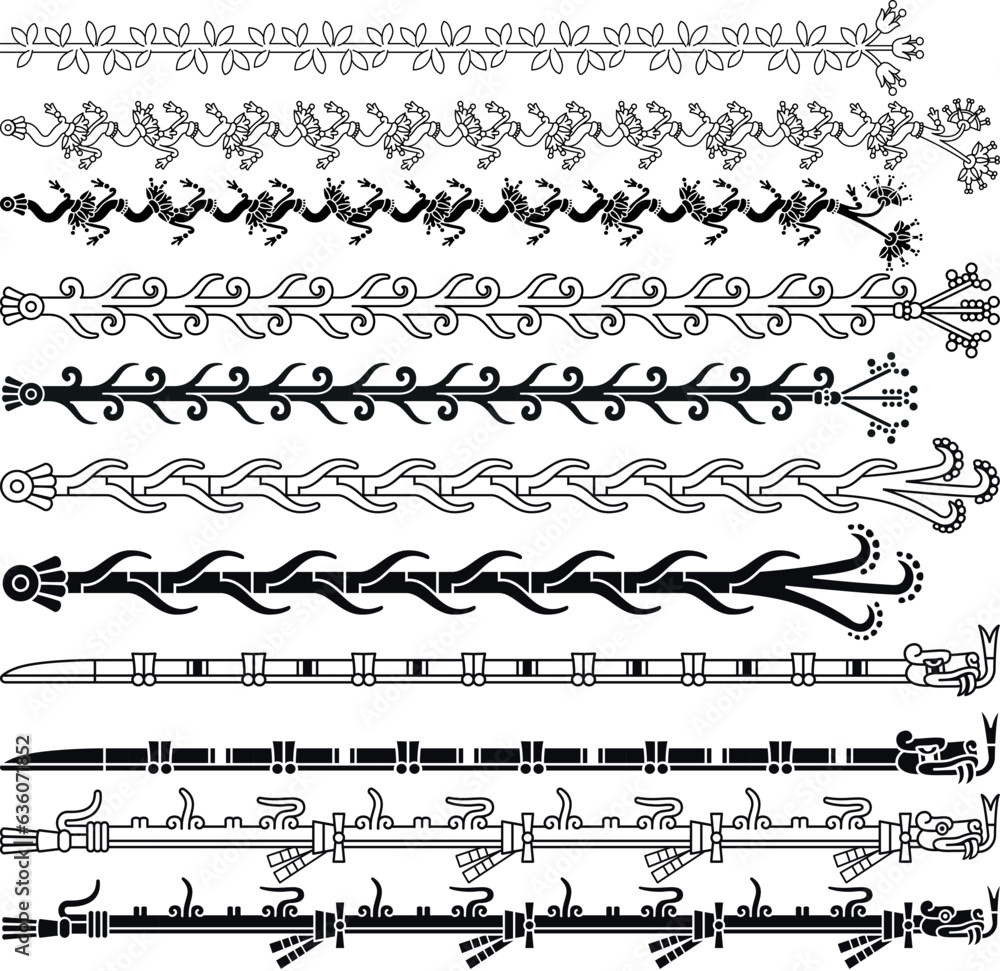 Obraz premium Brushes / Pinceles Prehispánicos 5
