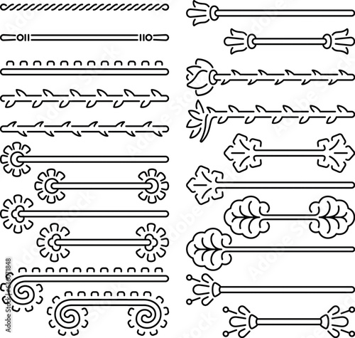 Brushes / Pinceles Prehispánicos 4 - Floral