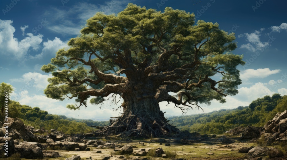big old tree in the mountains big old tree in the mountains