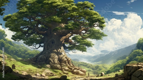 big old tree in the mountains © medienvirus