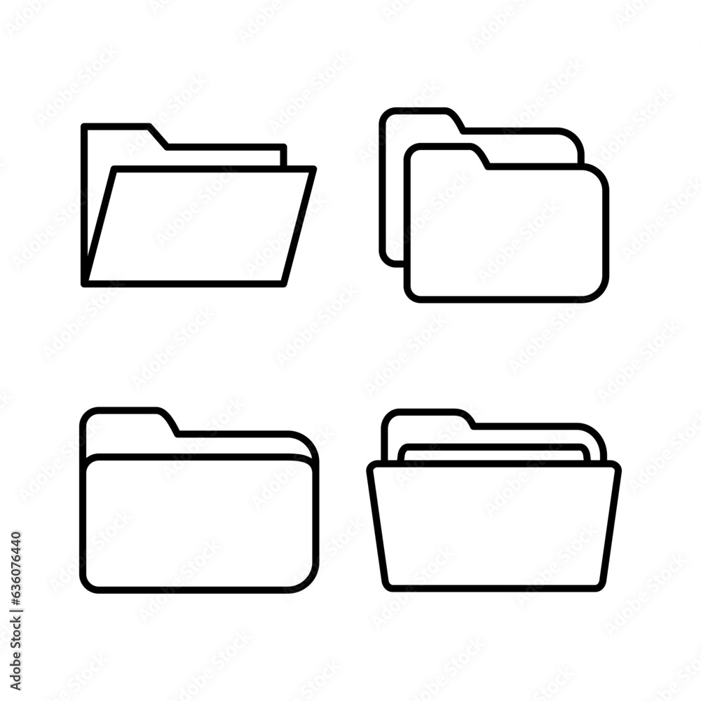 Folder icon vector. document folder icon Folder icon vector. document folder icon