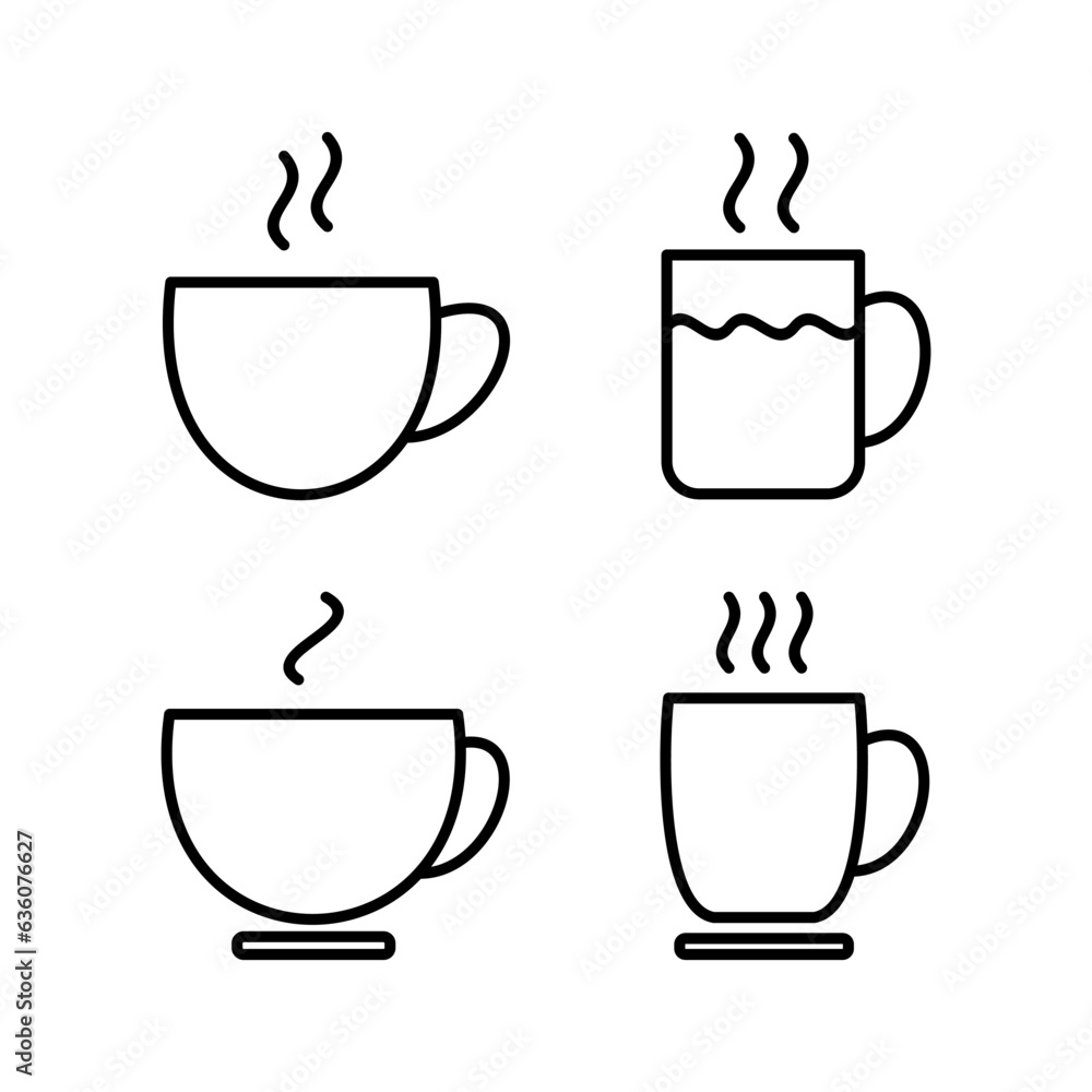 Obraz premium Cup coffee icon vector. coffee cup icon. mug