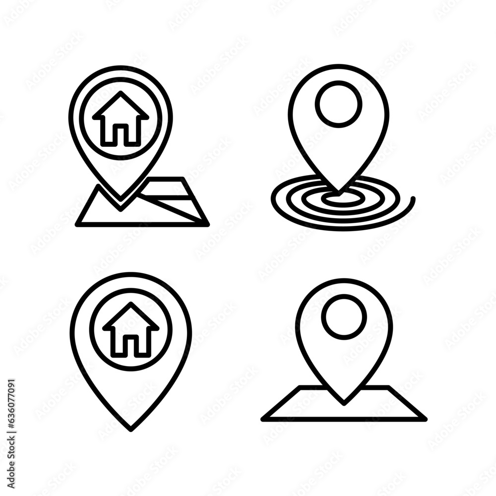 Address icon vector. location icon. address symbol. pin Address icon vector. location icon. address symbol. pin
