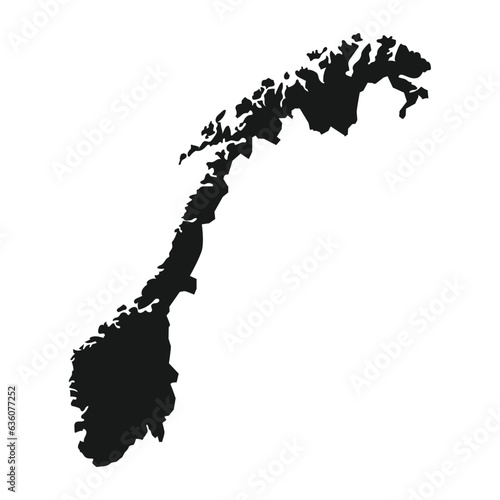 norway map icon vector