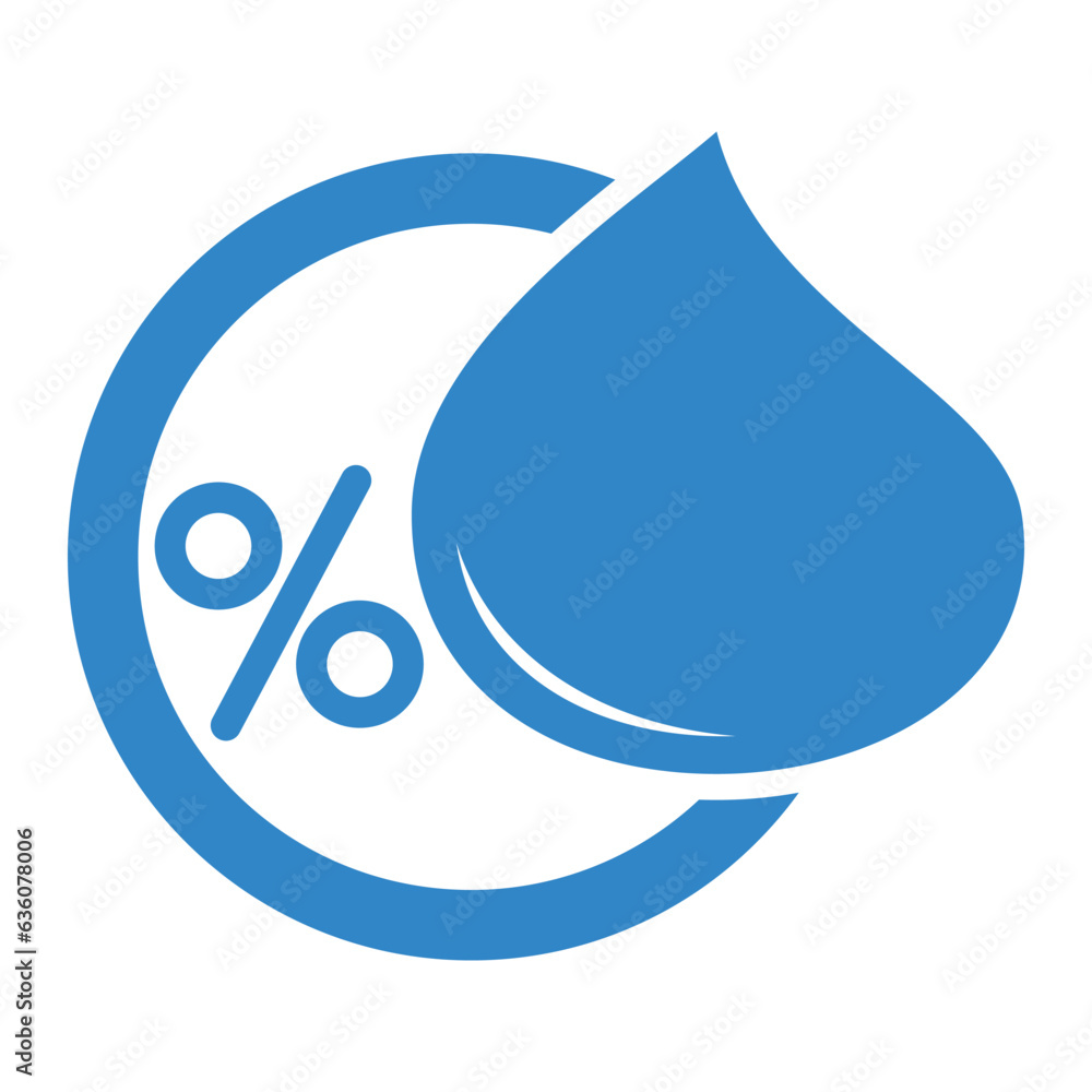 Humidity icon vector