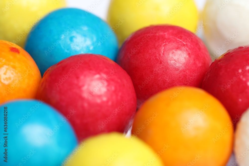 Many tasty bubble gums as background, closeup Many tasty bubble gums as background, closeup