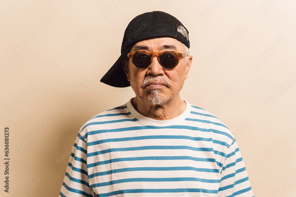 Portrait of self confident elderly man Portrait of self confident elderly man