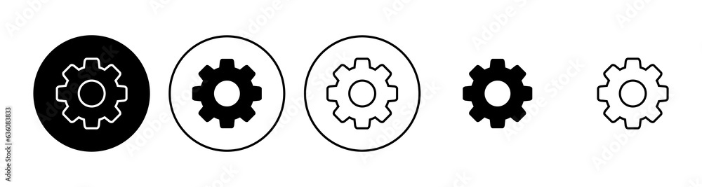 setting Icon set. Cog settings Icon Symbol setting Icon set. Cog settings Icon Symbol