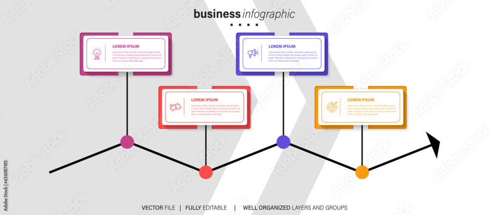 Vector of business infographic template
Vector of business infographic template