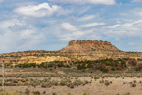 New Mexico mountain landscape with clouds