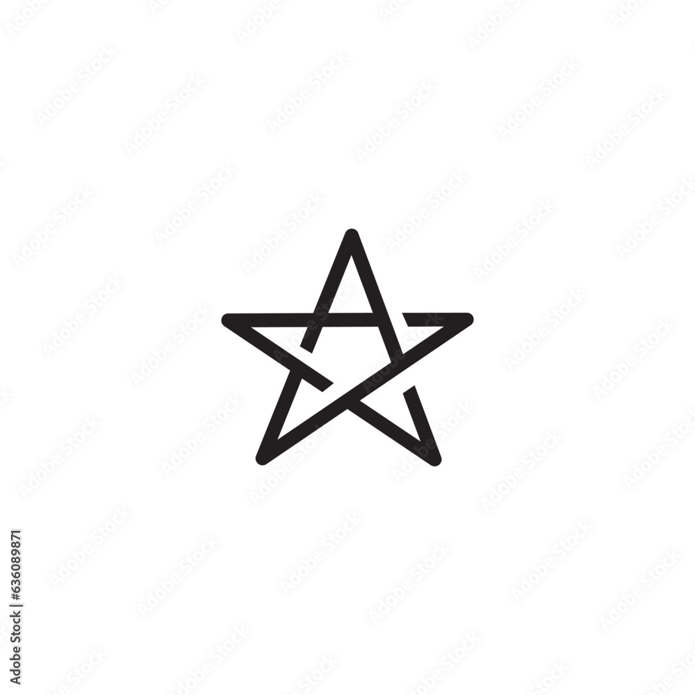 star logo abstract design vector illustration line star logo abstract design vector illustration line