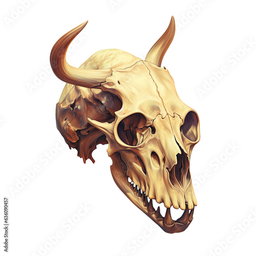 Skull fragment from an animal photo