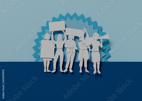 Group of woman in a manifestation