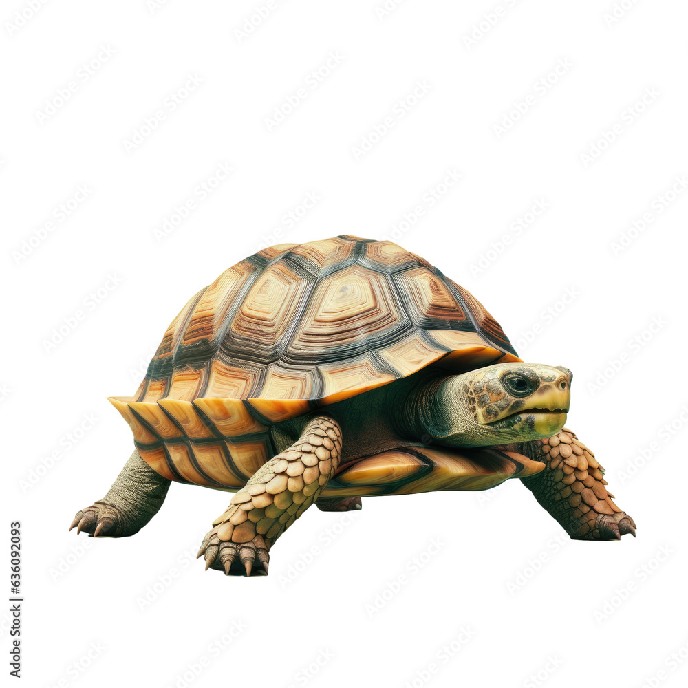 Obraz premium black turtle isolation