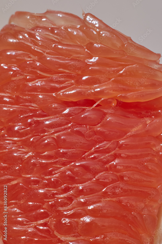 Macro Image of Slice of Grapefruit Macro Image of Slice of Grapefruit