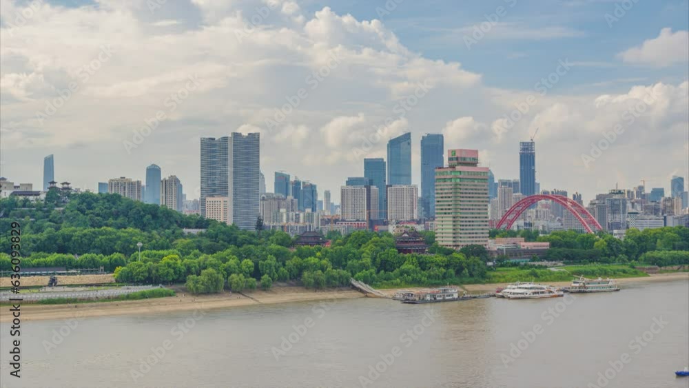 Wuhan City landmark and Skyline Landscapes Wuhan City landmark and Skyline Landscapes