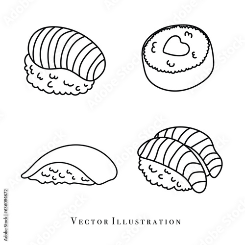 sushi outline 