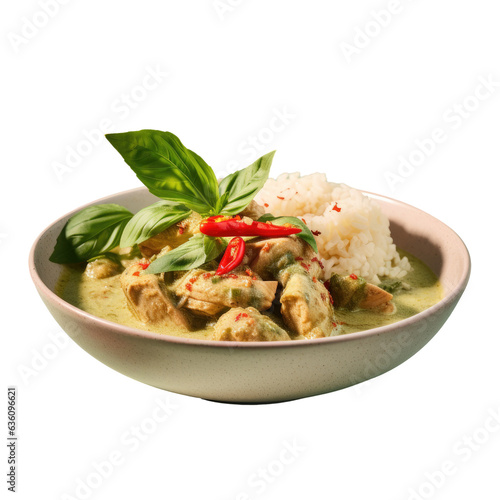 Chicken in Thai green curry