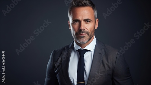 portrait of mature businessman in formal suit looking at camera smiling with smile isolated in white background. Confident businessman ceo boss freelancer manager