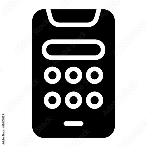 pin code Solid icon