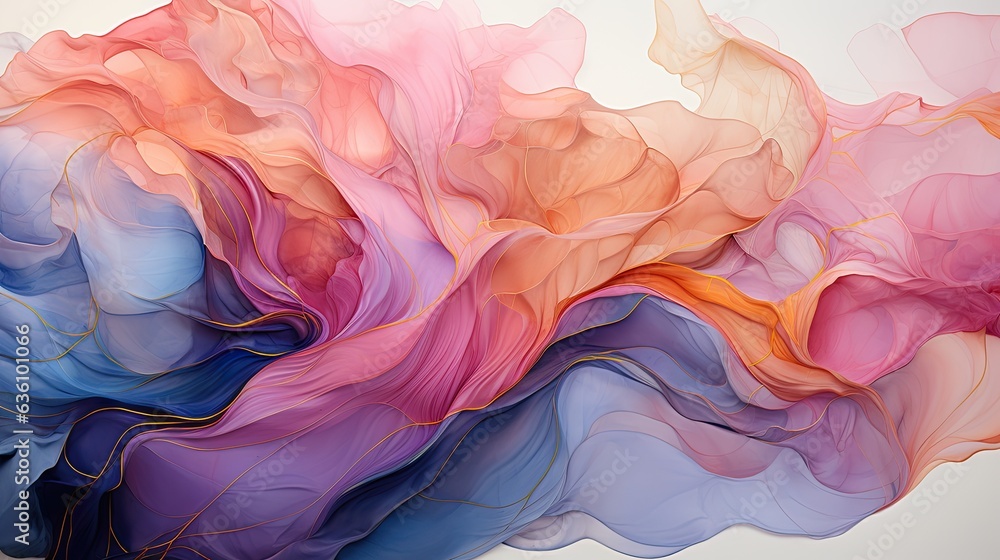Ethereal Watercolor Dreamscape: Abstract Paint Background Generative AI