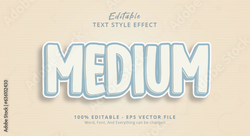 Medium pastel Text Style Effect, Editable Text Effect