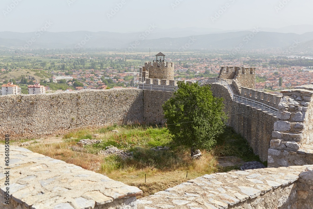 Obraz premium Samuel's Fortress in Ohrid, Macedonia was established over two thousand years ago