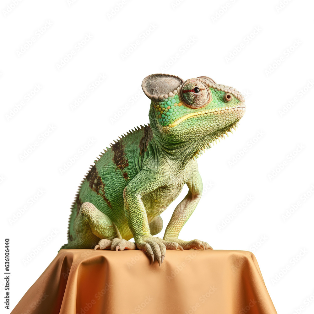 Fototapeta premium Chameleon photographed in studio