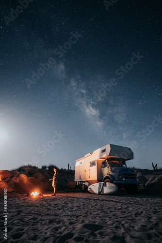 camping on the beach in baja california