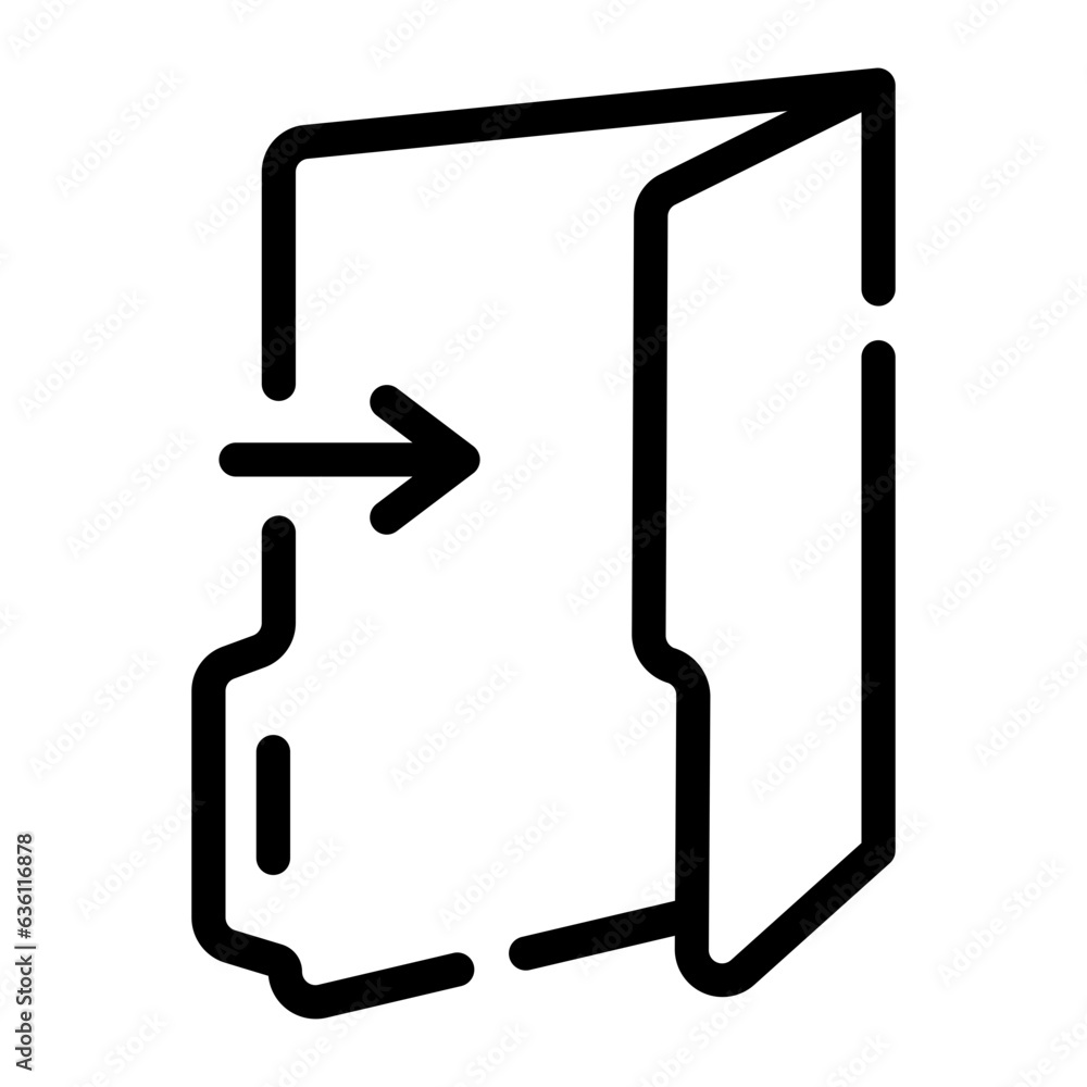 log in Line Icon log in Line Icon