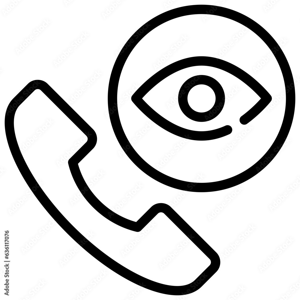 eye contact hospital health care phone simple line eye contact hospital health care phone simple line