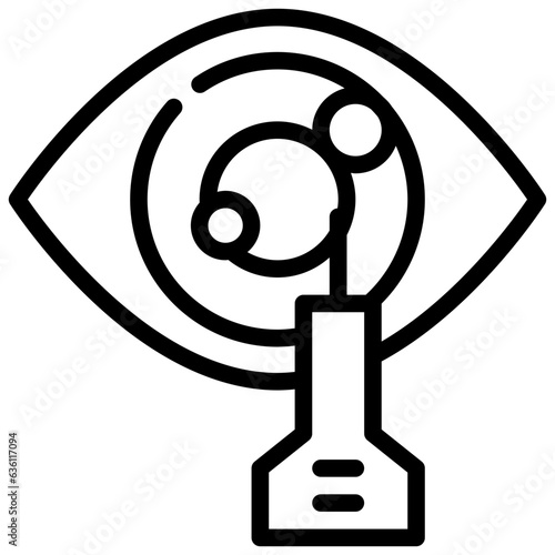 lasik eye focus health care simple line