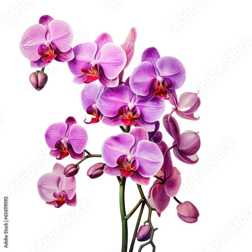 Blurtransparent background with purple orchid