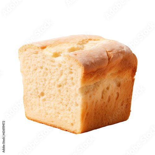 English Muffin bread on transparent background with clipping path