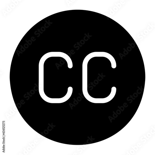 subtitles glyph icon