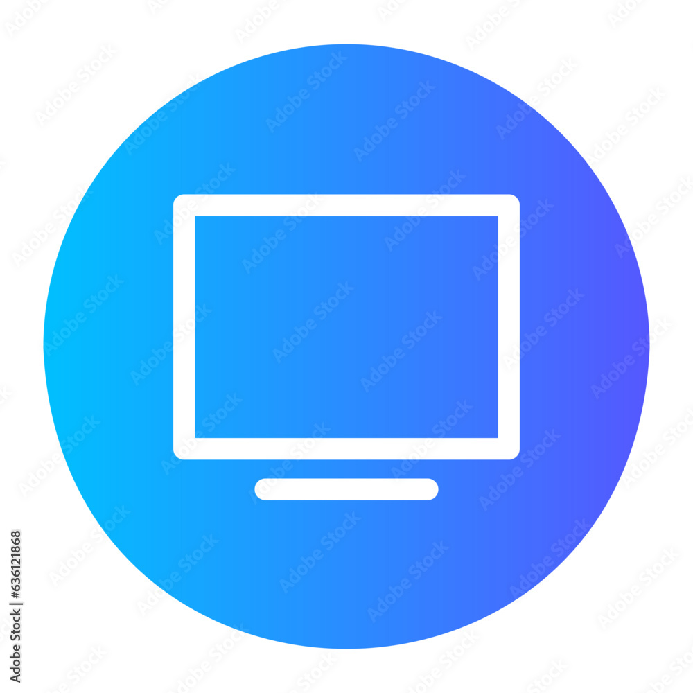 monitor gradient icon monitor gradient icon
