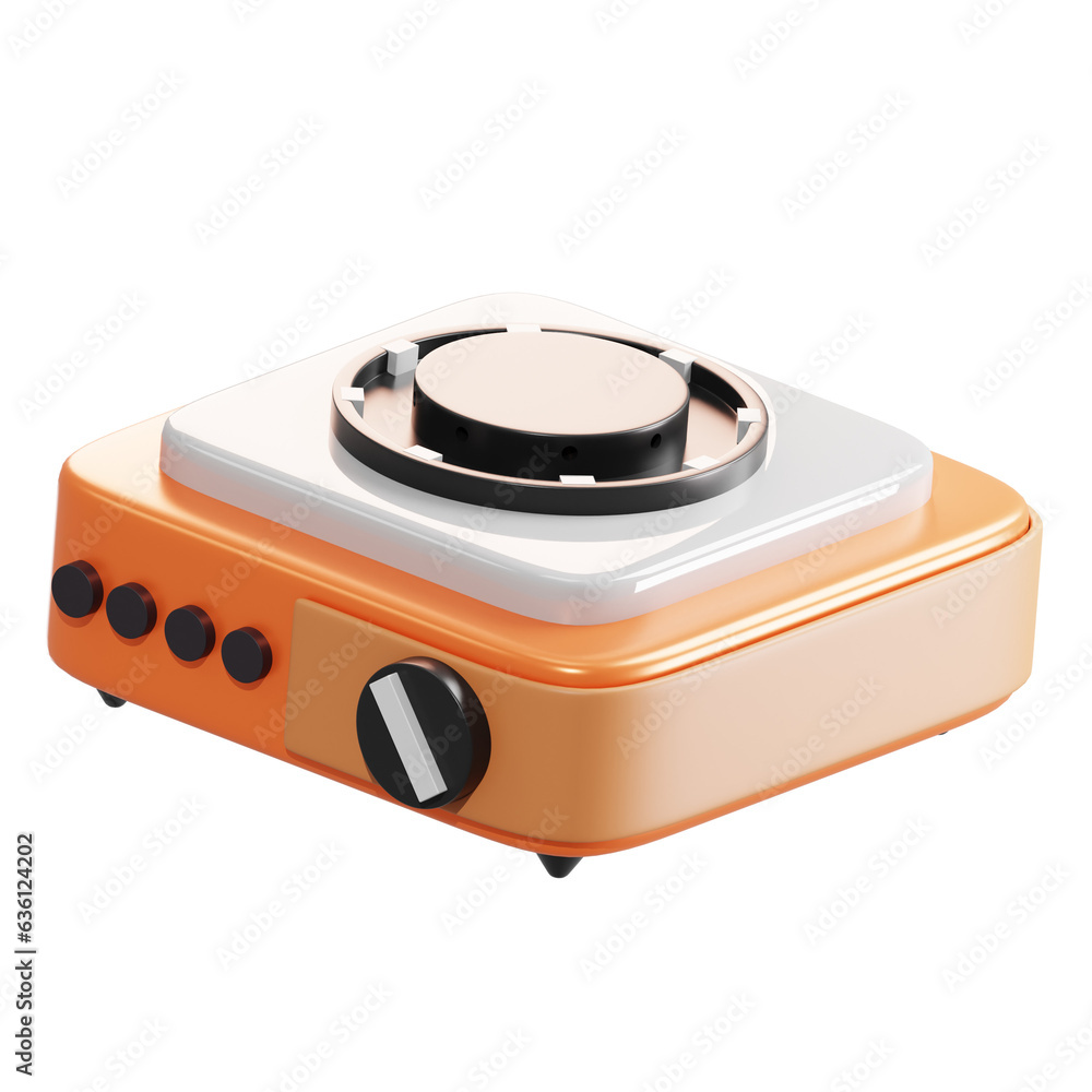 3D Isolated Stove Kitchen Set 3D Isolated Stove Kitchen Set