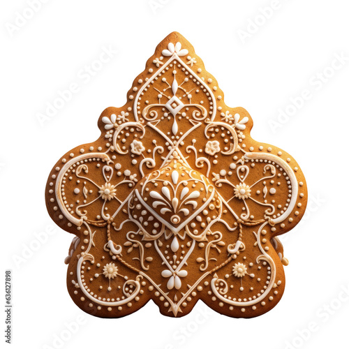Traditional Russian honey gingerbread on a transparent background