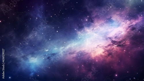 Nebula and stars in deep space. Abstract space background.