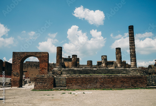 The ancient city of Pompeii photo