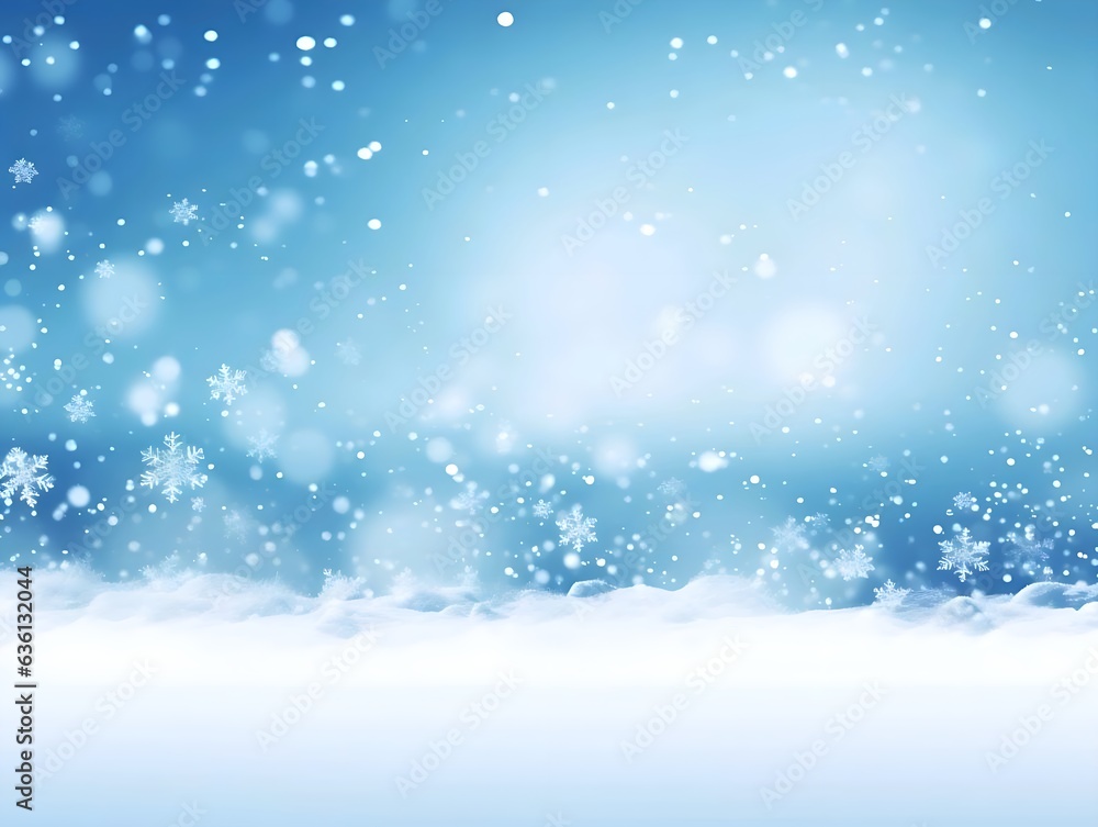 christmas background with snowflakes