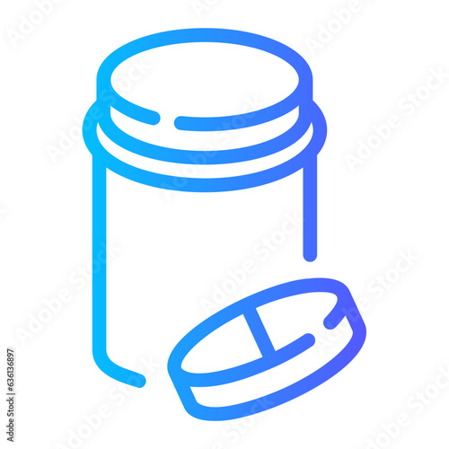 pills Line Gradient Icon