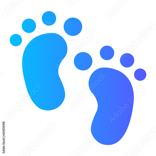 footprint Gradient icon