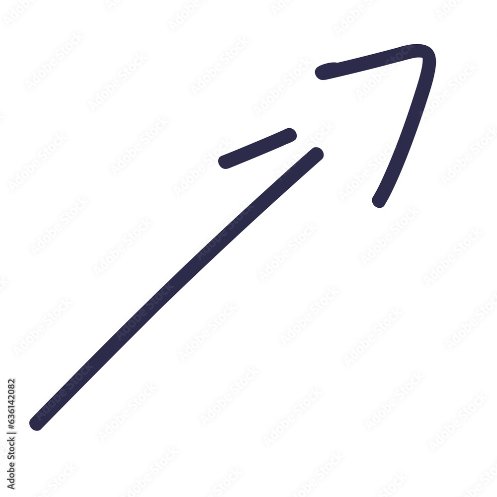 3d rendered illustration of Dark blue arrow points doodle line for Symbol graphic object on decoration 3d rendered illustration of Dark blue arrow points doodle line for Symbol graphic object on decoration