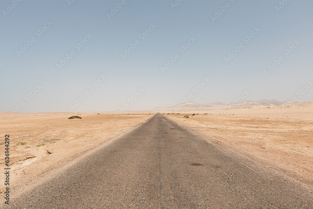 Road trough the dessert Road trough the dessert