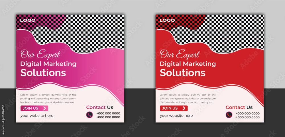 Naklejka premium business social media post design