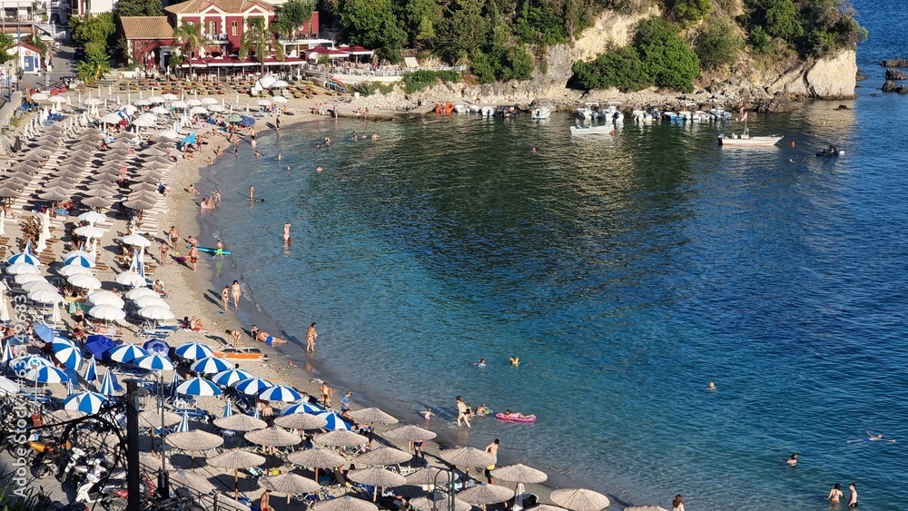parga greece summer tourist resort