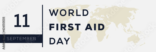World First Aid Day, held on 11 September.